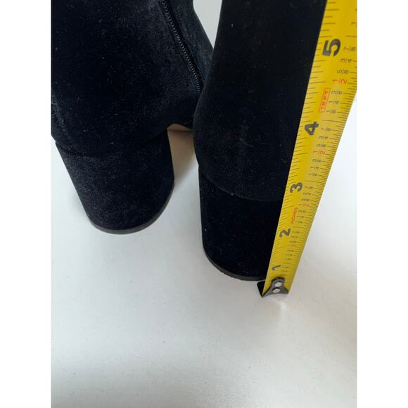 Franco Sarto L-Jubilee Velvet Women’s Black Ankle Boots Sz 8.5M Side Zip - Picture 9 of 9